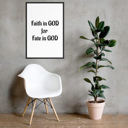 Framed Faith poster