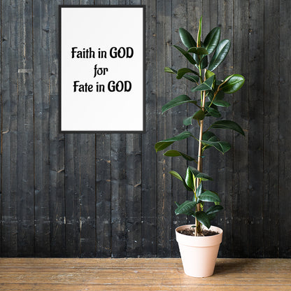 Framed Faith poster