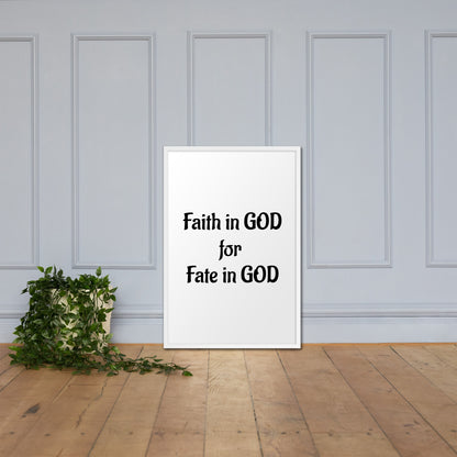 Framed Faith poster